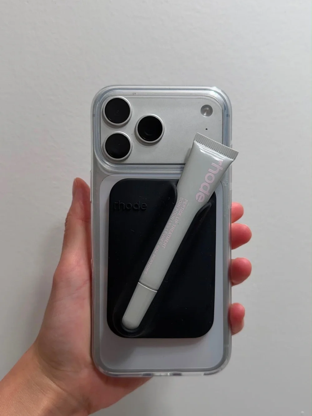 RHODE Black Snap-On Lip Case Phone Grip